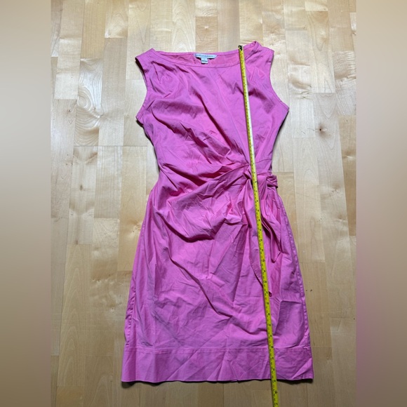 Diane Von Furstenberg Elegant Pink Sleeveless Dress Size 4 - Picture 6 of 6